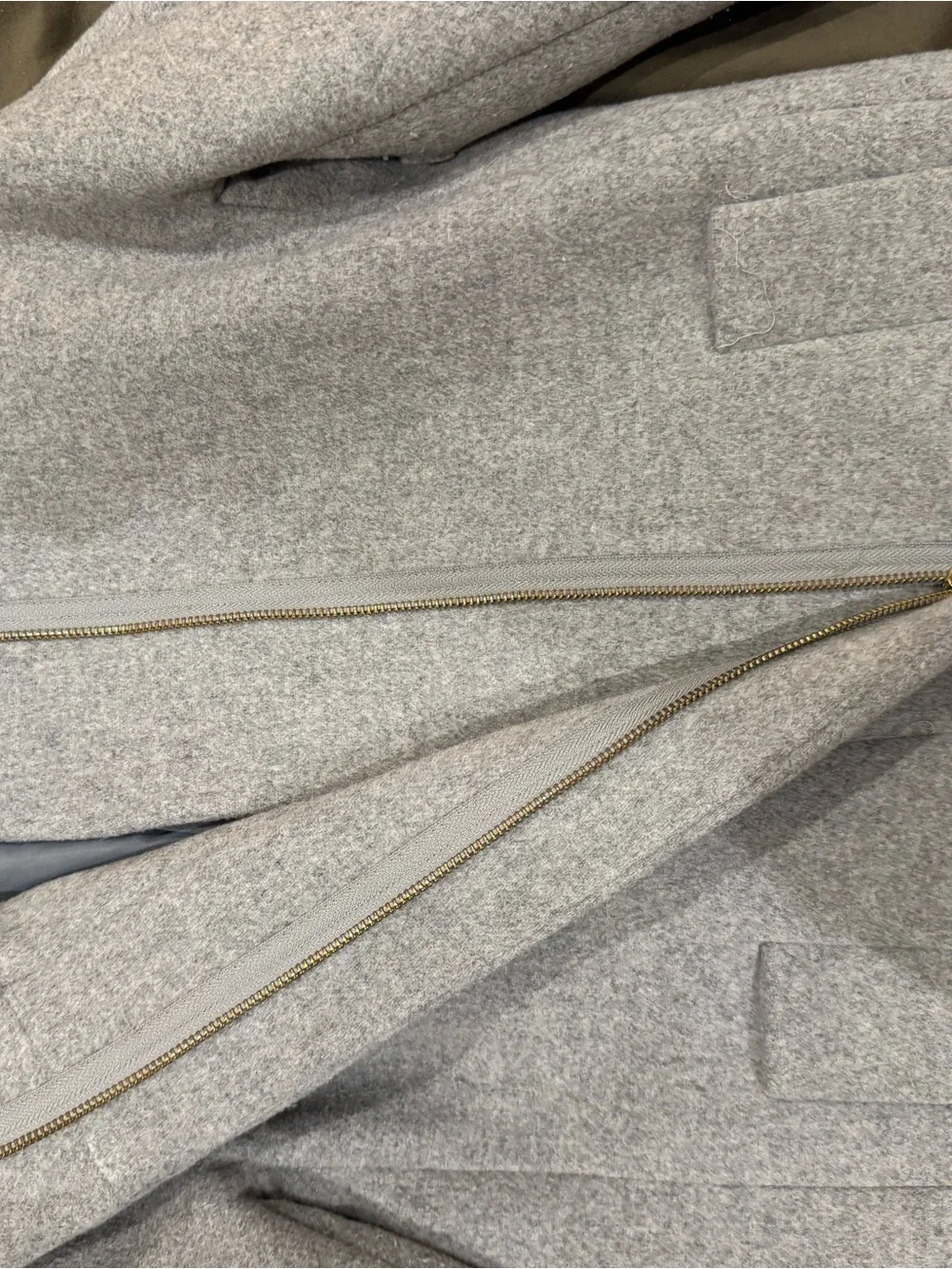 J. Crew Light Gray Coat - Picture 3 of 5